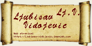 Ljubisav Vidojević vizit kartica